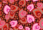 Preview: Baumwolle Patchwork - Odile Bailloeul - Tropicalism - Small Begonia Rouge